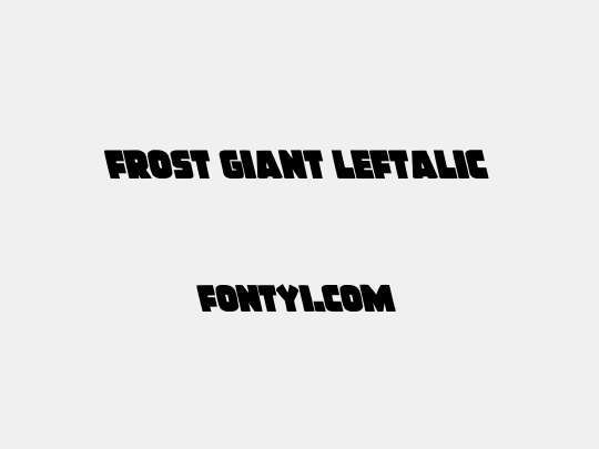 Frost Giant Leftalic