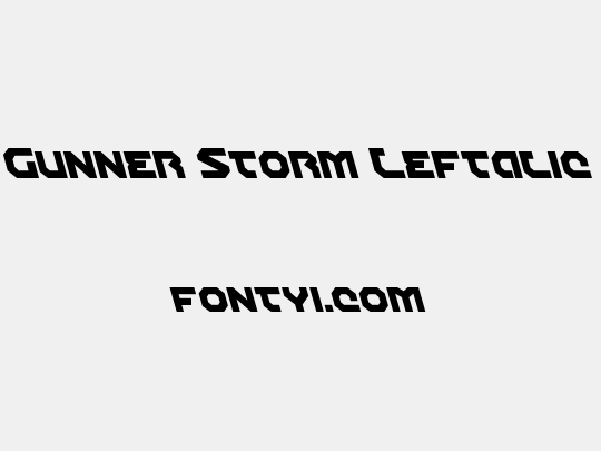 Gunner Storm Leftalic