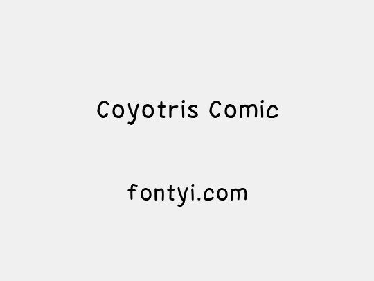 Coyotris Comic