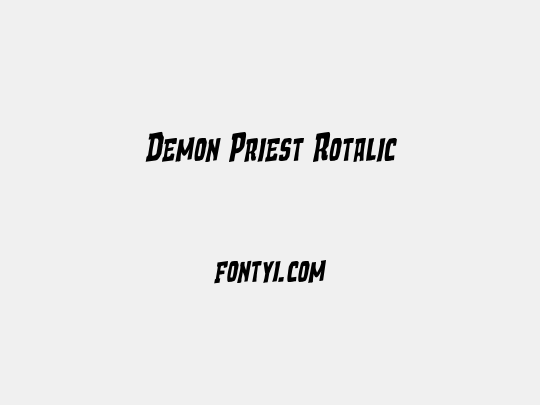 Demon Priest Rotalic