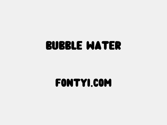 Bubble Water
