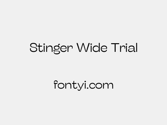 Stinger Wide Trial