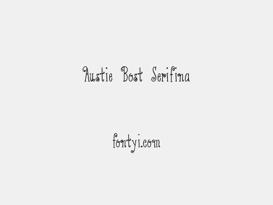 Austie Bost Serifina