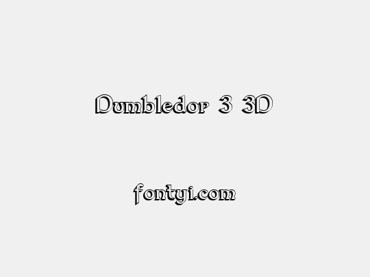 Dumbledor 3 3D