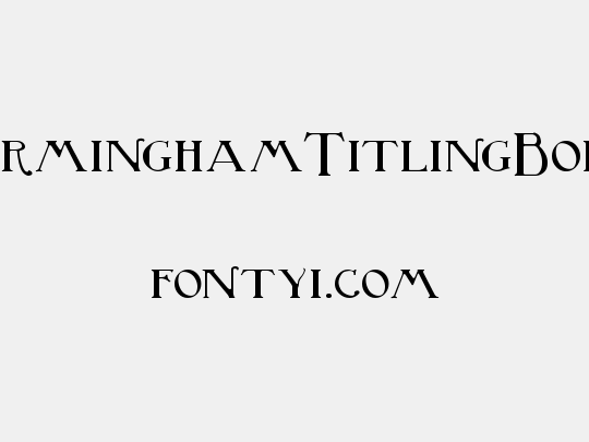 BirminghamTitlingBold