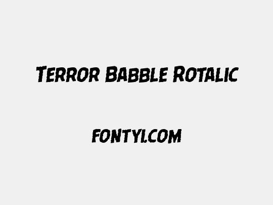 Terror Babble Rotalic