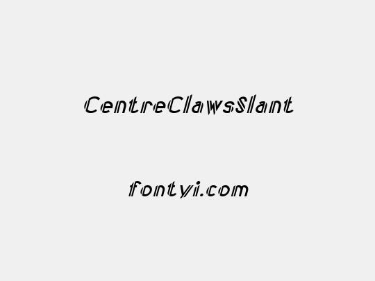 CentreClawsSlant