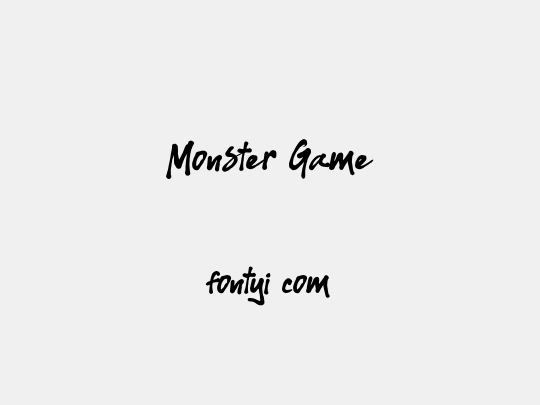 Monster Game