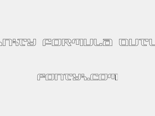 Infinity Formula Outline