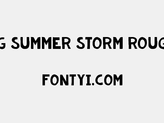 KG Summer Storm Rough
