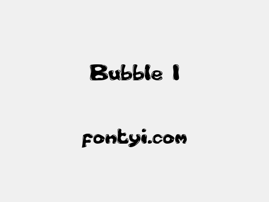 Bubble 1