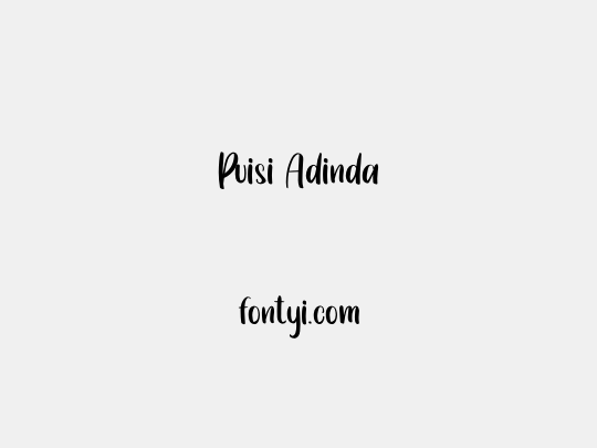 Puisi Adinda