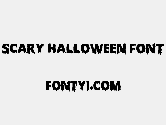 Scary Halloween Font