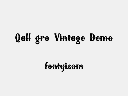 Qallégro Vintage Demo