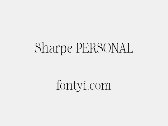 Sharpe PERSONAL