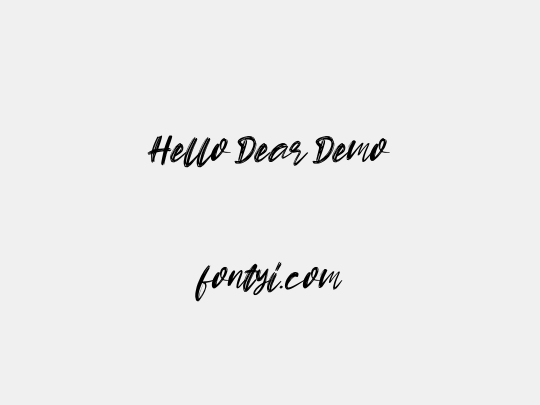 Hello Dear Demo