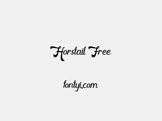 Horstail Free