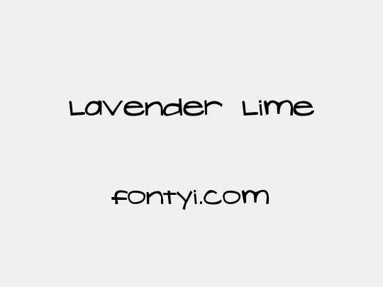 Lavender Lime