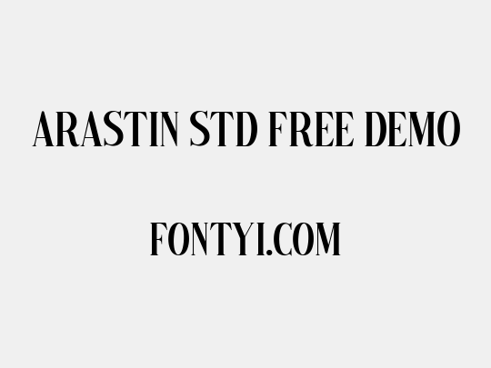 Arastin Std FREE DEMO