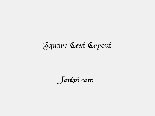 Square Text Tryout