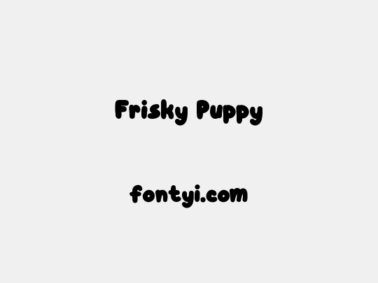 Frisky Puppy