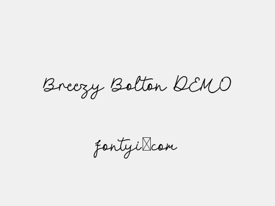 Breezy Bolton DEMO
