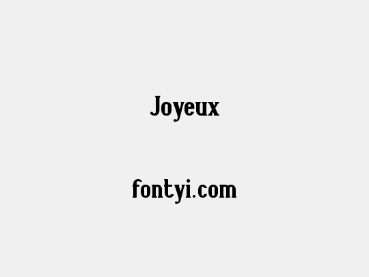 Joyeux