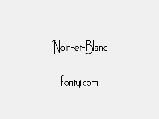 Noir-et-Blanc