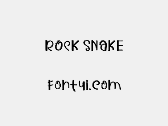 ROCK SNAKE