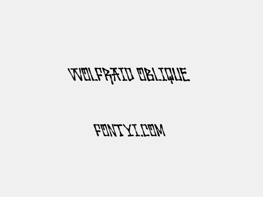 Wolfraid Oblique