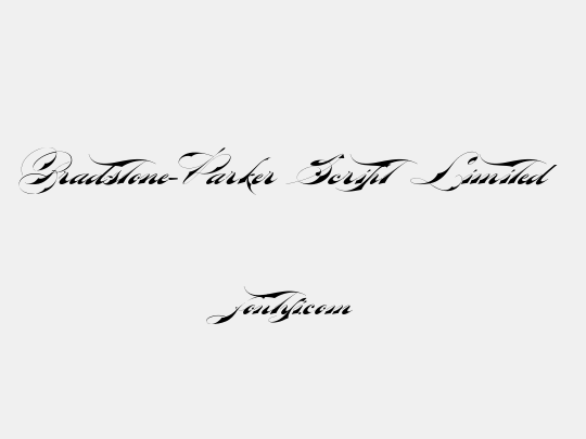 Bradstone-Parker Script Limited Free Version