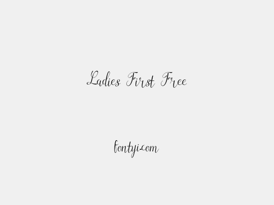 Ladies First Free