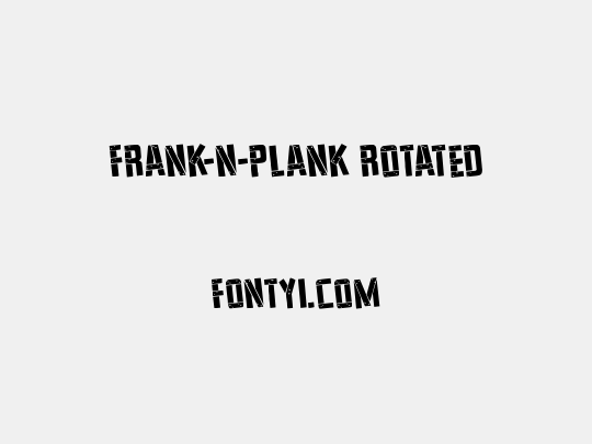 Frank-n-Plank Rotated