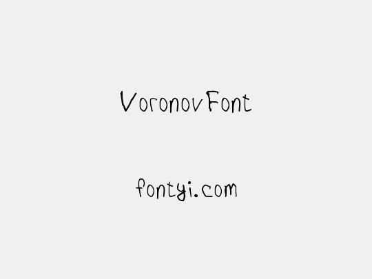 VoronovFont