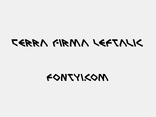 Terra Firma Leftalic