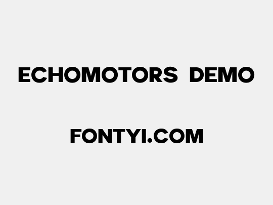Echomotors Demo