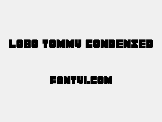 Lobo Tommy Condensed
