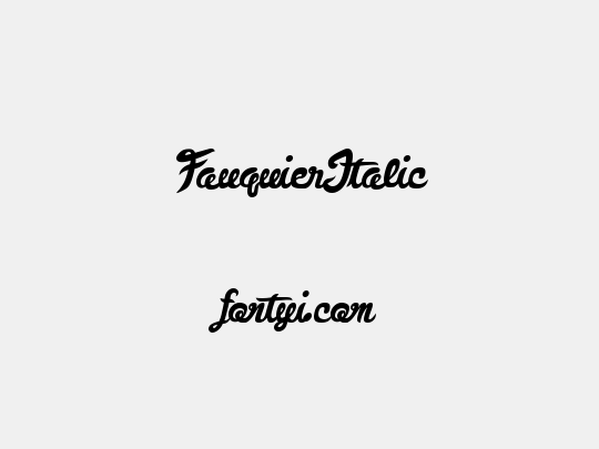 FauquierItalic