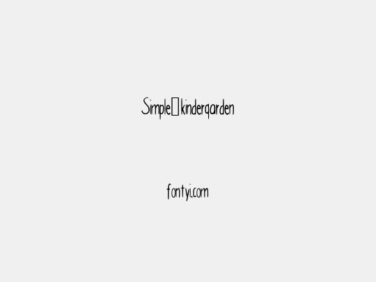 Simple_kindergarden