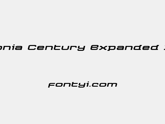 Cydonia Century Expanded Italic