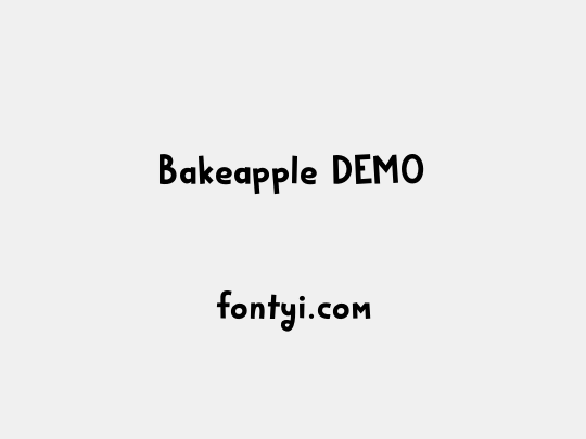 Bakeapple DEMO