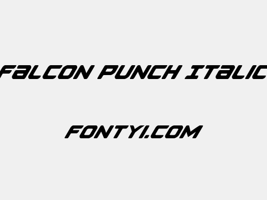 Falcon Punch Italic