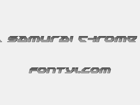 Royal Samurai Chrome Italic