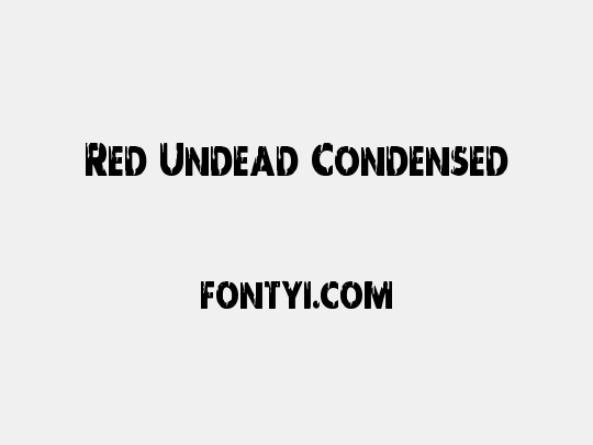 Red Undead Condensed