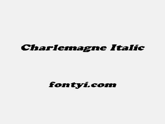 Charlemagne Italic