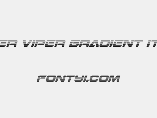 Hyper Viper Gradient Italic