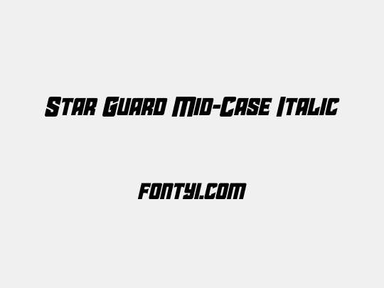 Star Guard Mid-Case Italic