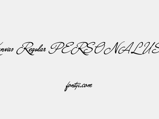 Kanvas Regular PERSONAL USE