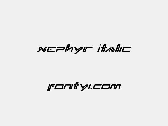 Xephyr Italic