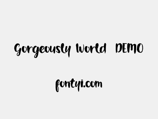 Gorgeously World  DEMO